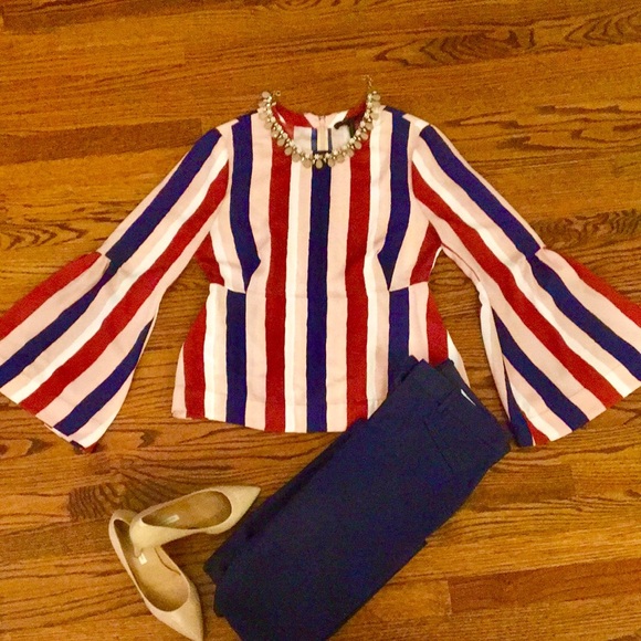 BCBGMaxAzria Tops - BCBG Bell Sleeved Blouse